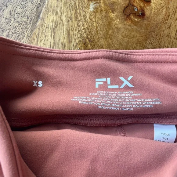 FLX Rose Pink Athletic Skort - Picture 3 of 4